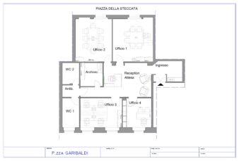 PARMA, UFFICIO PIAZZA GARIBALDI, 127 MQ